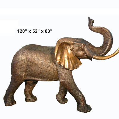 Kim loại chống ăn mòn Tác phẩm điêu khắc vườn voi chiều cao 200cm