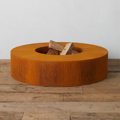 Đặc biệt thép Corten kim loại gỉ Kim loại dày 2mm Lò sưởi bằng thép Corten cho hố cứu hỏa ngoài trời