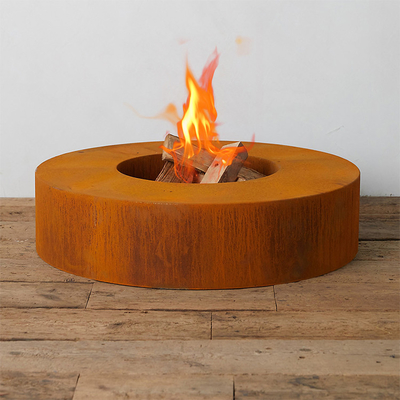 Decprative Round Wood Burning Corten Steel Fire Pit Bowl 70cm