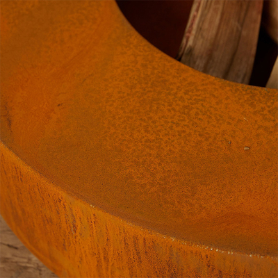 Decprative Round Wood Burning Corten Steel Fire Pit Bowl 70cm