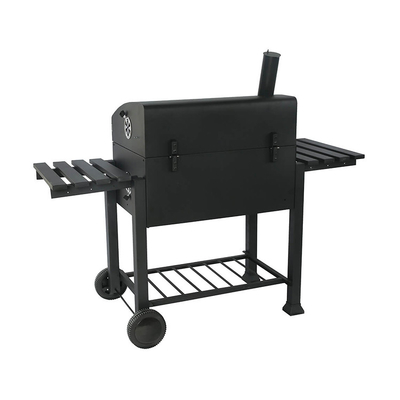 115cmx46cm Bàn nướng ngoài trời di động màu đen cho bếp nướng thịt