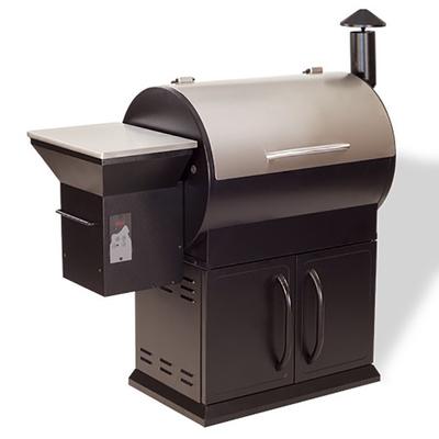 Xe đẩy ngoài trời nấu ăn bằng gỗ Pellet Bbq Grill cho những người hút thuốc nướng thịt nướng hoảng loạn với chứng chỉ CE