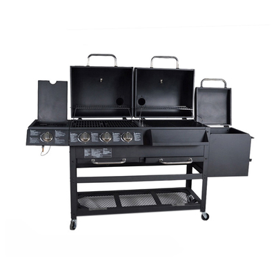 Bếp nướng gas chuyên nghiệp 6 đầu đốt Giỏ nấu ăn Nướng Bbq ngoài trời