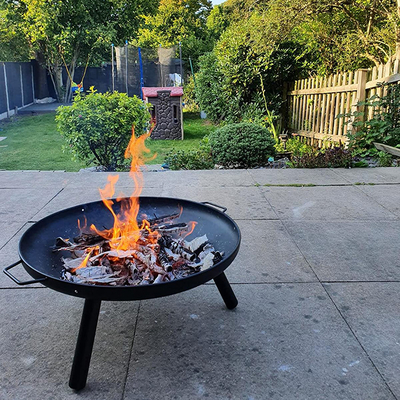 Cắm trại Brazier Bonfire Bowl Basket BBQ Grill Di động ngoài trời