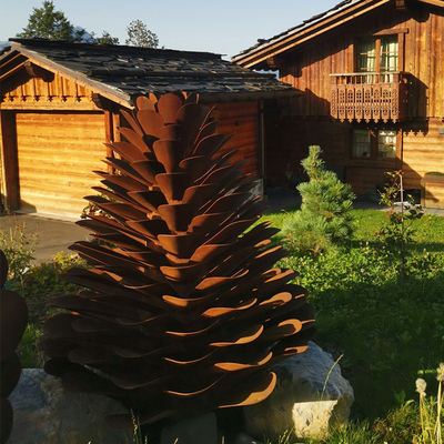 Cảnh quan sân vườn Corten Thép điêu khắc Cây xương rồng Sân kim loại Nghệ thuật tự nhiên Rusted