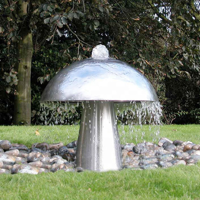 Gương trong vườn hình cầu H250cm Điêu khắc bằng kim loại Điêu khắc hiện đại ngoài trời