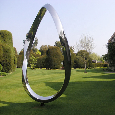 Gnee Garden Circle Sáng tạo điêu khắc bằng thép không gỉ trừu tượng