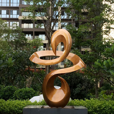 Gnee Garden Circle Sáng tạo điêu khắc bằng thép không gỉ trừu tượng