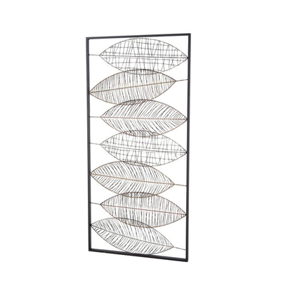 22x46 inch Cổ điển Lá kim loại Tường Nghệ thuật Trang trí Nội thất 3D Sang trọng