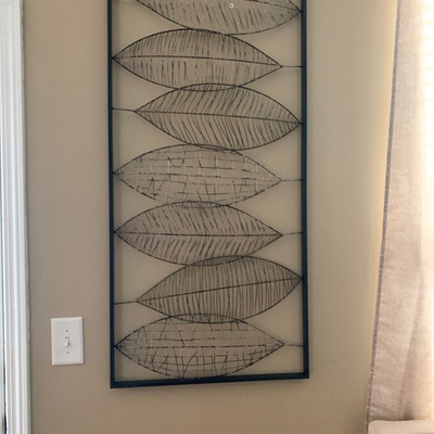 22x46 inch Cổ điển Lá kim loại Tường Nghệ thuật Trang trí Nội thất 3D Sang trọng
