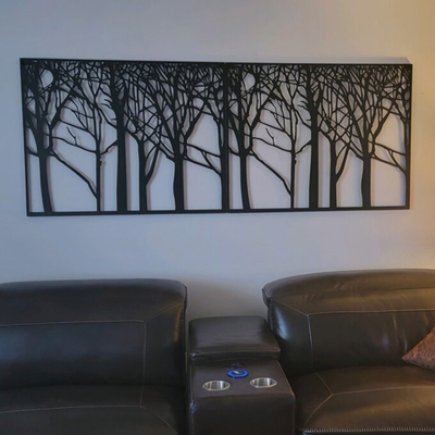 29x38 inch Tree Of Life Tác phẩm nghệ thuật Cắt laser kim loại cho sân vườn