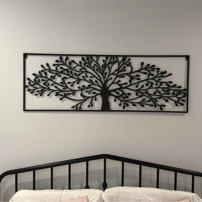 Cây sồi treo tường bằng kim loại hình chữ nhật có trọng lượng nhẹ 48 inch